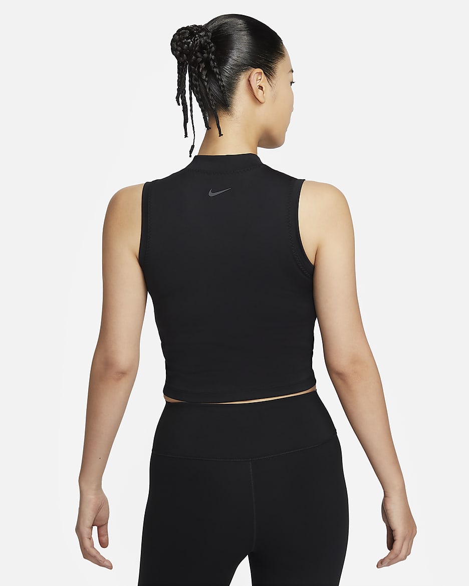 Nike One Fitted Women s Dri FIT Mock Neck Cropped Tank Top. Nike PH